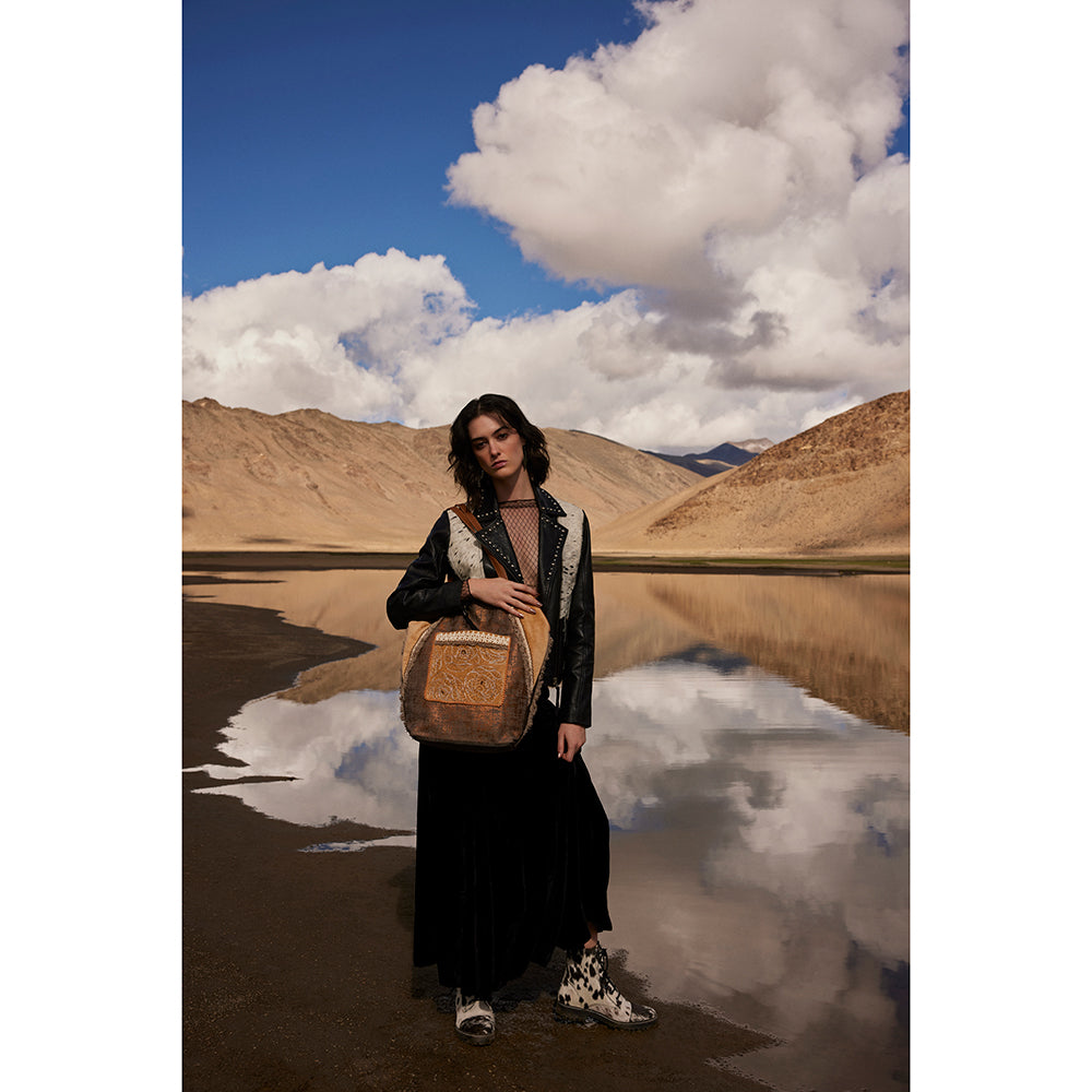 Maiden, Mother, Wise Golden Rise Paisley Tote Bag