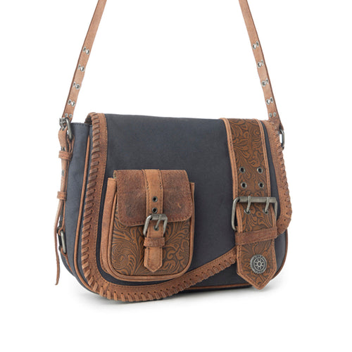 Maiden Myra Outlaw's Travel Leather Shoulder Bag in Copper Tan